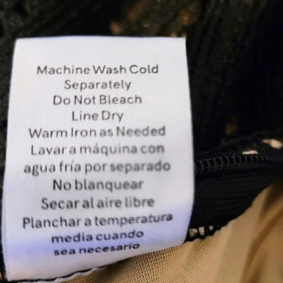 VENUS women's black open knit nude lined crochet lace wide leg jumpsuit, size L - Picture 5 of 12